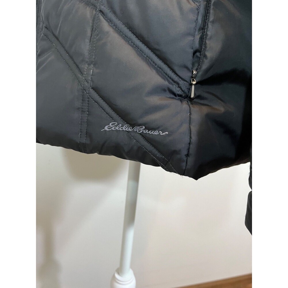 Eddie Bauer Women’s Black Long Sleeve High Neck Puff Winter Jacket XL - Picture 5 of 7